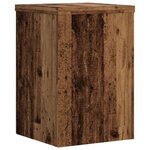 vidaXL Supports pour plantes 2 Pièces vieux bois bois d'ingénierie