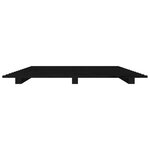 vidaXL Cadre de lit Noir 90x200 cm Bois de pin massif