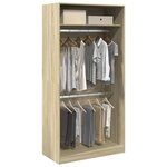 vidaXL Garde-robe Chêne sonoma 100x50x200 cm Aggloméré