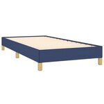 vidaXL Cadre de lit Bleu 90x190 cm Tissu
