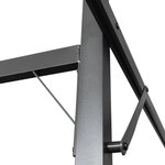 vidaXL Pergola avec toit rétractable taupe 295x292x230 cm