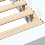 vidaXL Cadre de lit blanc 160x200 cm bois d'ingénierie