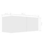 vidaXL Ensemble de meubles TV 4 Pièces Blanc Bois d'ingénierie