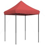 vidaXL Tente de réception pliable escamotable bordeaux 200x200x306 cm