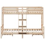 vidaXL Lit superposé 90x200/140x200 cm bois de pin massif