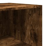 vidaXL Buffet haut chêne fumé 50x41x185 cm bois d'ingénierie