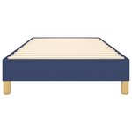 vidaXL Cadre de lit sans matelas bleu 100x200 cm tissu