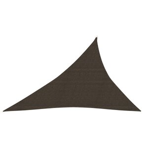 vidaXL Voile d'ombrage 160 g/m² Marron 4x5x6 8 m PEHD