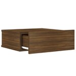 vidaXL Table de chevet flottante Chêne marron 40x30x15 cm