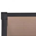 vidaXL Auvent de porte Noir 297 5x90 cm Polycarbonate