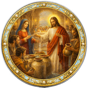Monnaie WEDDING AT CANA Mysteries of the Rosary 1 Oz Argent 1$ USA 2026 (PRÉCOMMANDE)