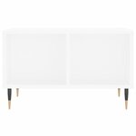 vidaXL Table basse Blanc 60x50x36 5 cm Bois d'ingénierie