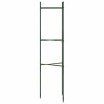 vidaXL Cage à tomates 2 Pièces 116 cm acier et PP