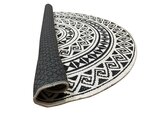 Tapis d'intérieur ROSA 90 x 90 cm - Noir