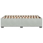 vidaXL Cadre de lit Gris clair 120x200 cm Velours