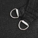 vidaXL Voile d'ombrage 160 g/m² Noir 3 6x3 6x3 6 m PEHD