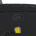 vidaXL Fauteuil de massage inclinable Noir Similicuir