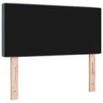 Tête de lit vidaXL avec boutons en cristal capitonnée gris foncé 90 cm en velours