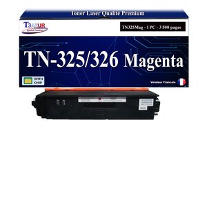 T3AZUR - Toner compatible avec Brother TN326 pour Brother HL-L8250CDN HL-L8300 HL-L8350CDW HL-L8350CDWT Magenta