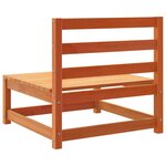 vidaXL Salon de jardin 9 Pièces marron cire bois de pin massif