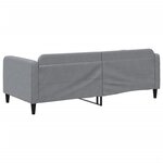 vidaXL Lit de repos gris clair 90x190 cm tissu