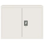 vidaXL Classeur blanc 90x40x110 cm acier