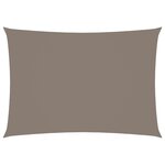 vidaXL Voile de parasol tissu oxford rectangulaire 2 5x4 m taupe