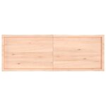 vidaXL Dessus de table bois massif non traité bordure assortie
