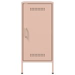 vidaXL Buffets 2 Pièces rose 36x39x79 cm acier laminé à froid