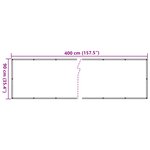 vidaXL Écran d'intimité de balcon aspect de plante vert 400x90 cm PVC