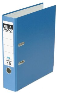 classeur rado brillant largeur de dos: 80 mm bleu ELBA