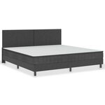 vidaXL Sommier à lattes de lit Gris Tissu 200x200 cm