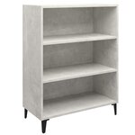 Vidaxl buffet haut gris béton 69 5x32 5x180 cm bois d'ingénierie