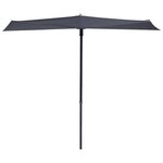 Madison Parasol de balcon Sun Wave 270x150 cm Gris PAC3P014