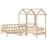 vidaXL Ensemble de lit de jour avec toit 80x200 cm bois de pin massif