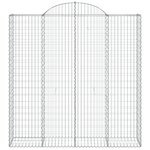 vidaXL Paniers à gabions arqués 6 Pièces 200x50x200/220 cm Fer galvanisé