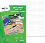 171 étiquettes stylos imprimables