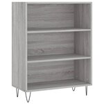 vidaXL Buffet sonoma gris 69 5x32 5x180 cm bois d'ingénierie