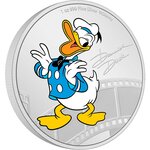 Pièce de monnaie 2 Dollars Niue 2023 1 once argent BE – Donald Duck