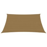 vidaXL Voile d'ombrage 160 g/m² Taupe 2x3 5 m PEHD