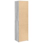 vidaXL Buffet haut sonoma gris 50x41x185 cm bois d'ingénierie