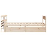 vidaXL Cadre de lit sans matelas 90x190 cm bois de pin massif
