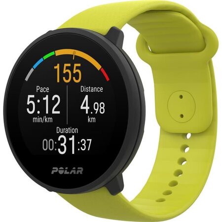 POLAR Unite - Montre fitness étanche avec GPS - S/L - Lime - La Poste