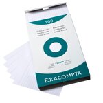 Étui De 100 Fiches - Bristol Blanc Ligné Non Perforé 125x200mm - Blanc - X 12 - Exacompta