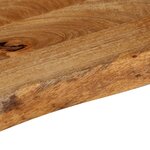 vidaXL Dessus de table à bord vivant 80x20x3 8 cm bois massif manguier
