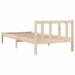 vidaXL Cadre de lit bois de pin massif 100x200 cm