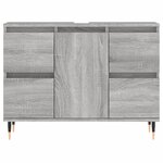 vidaXL Armoire salle de bain sonoma gris 80x33x60 cm bois d'ingénierie