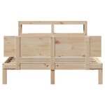 vidaXL Cadre de lit avec tête de lit 120x200 cm bois de pin massif
