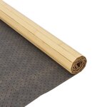 vidaXL Tapis rectangulaire naturel clair 80x200 cm bambou