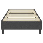 vidaXL Sommier à lattes de lit Gris foncé Tissu 80x200 cm